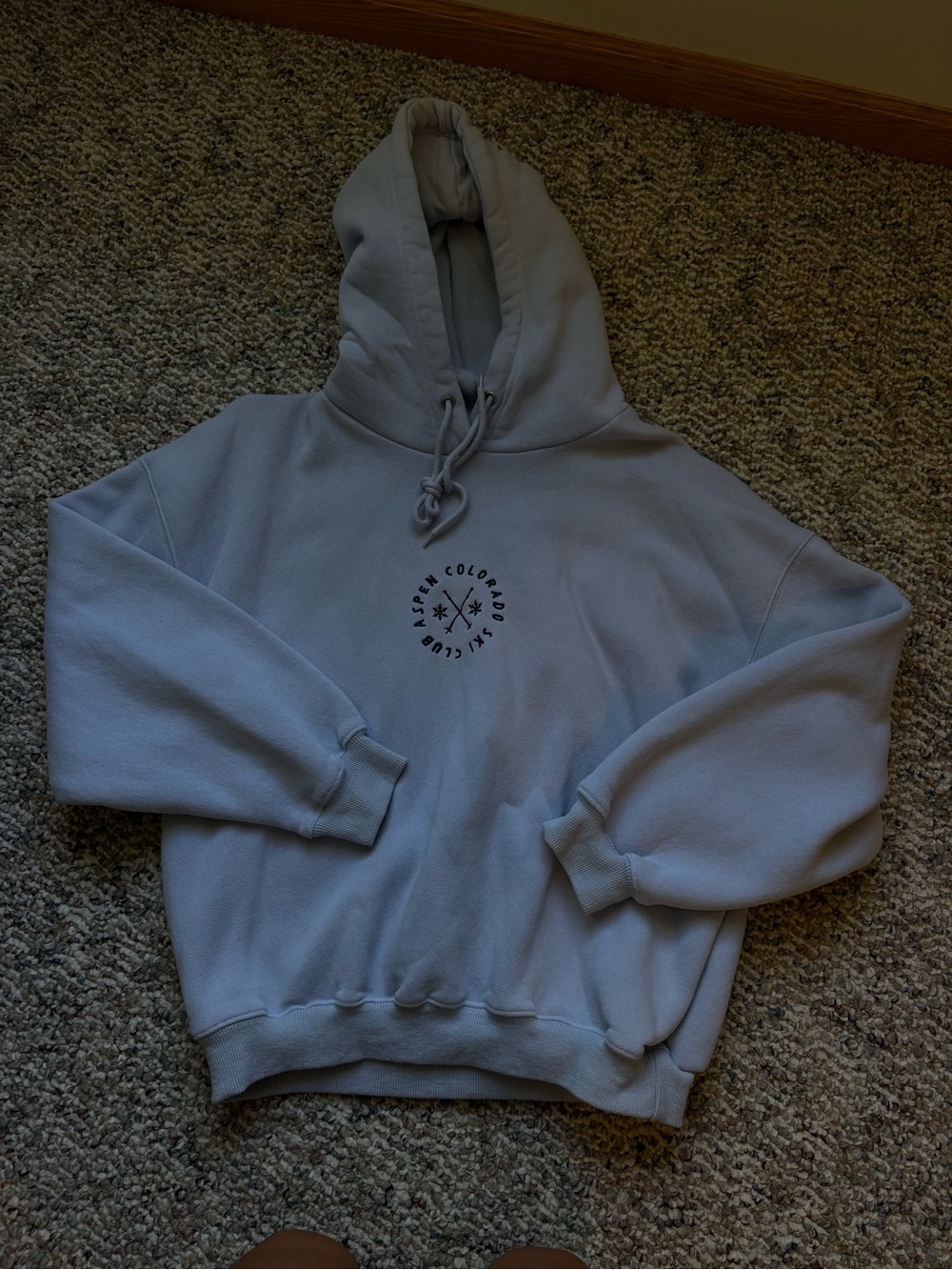 Princess Polly Light Blue Hoodie